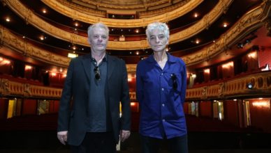 Frank Darcel et Philippe Pascal sur la scène de l'opéra du Rhin.